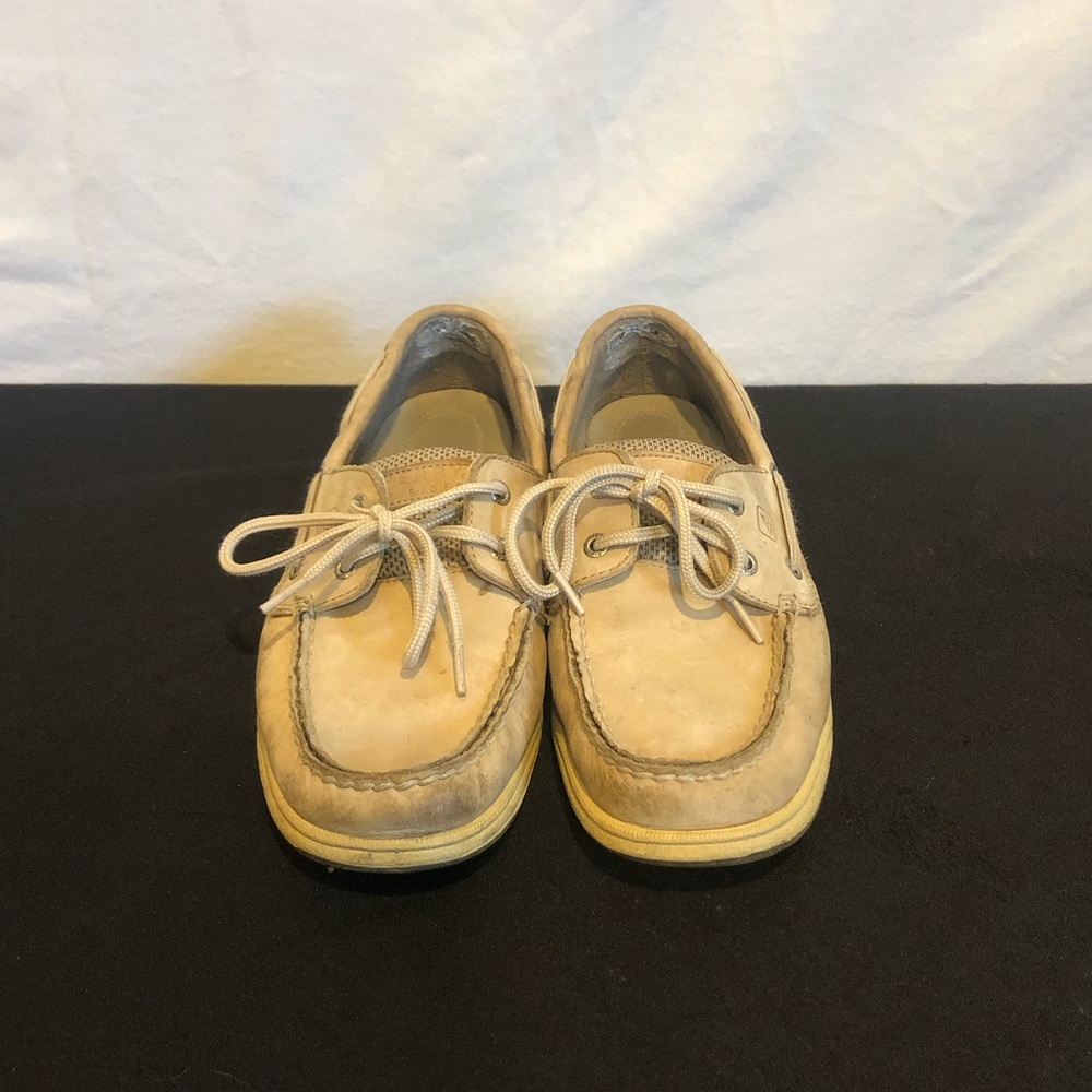 Tan Sperry Boat Shoes